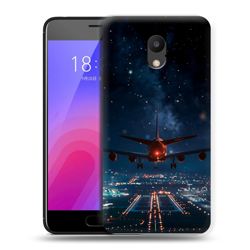 Пластиковый чехол на Meizu M6 с принтом самолет Пластиковый чехол на Meizu M6 с принтом самолет
