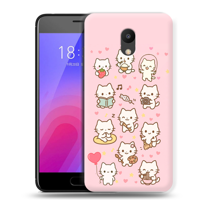 Пластиковый чехол на Meizu M6 с принтом Hello Kitty Хелоу Кити Пластиковый чехол на Meizu M6 с принтом Hello Kitty Хелоу Кити