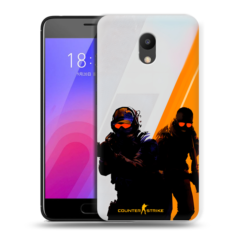 Пластиковый чехол на Meizu M6 с принтом Контер страйк Counter strike Пластиковый чехол на Meizu M6 с принтом Контер страйк Counter strike