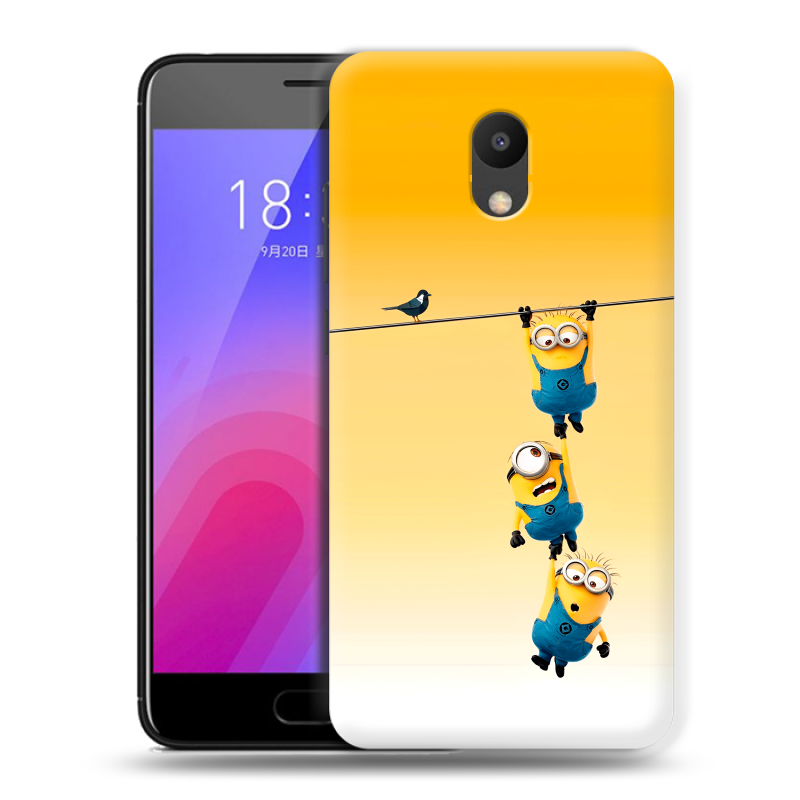 Пластиковый чехол на Meizu M6 с принтом Миньоны Пластиковый чехол на Meizu M6 с принтом Миньоны