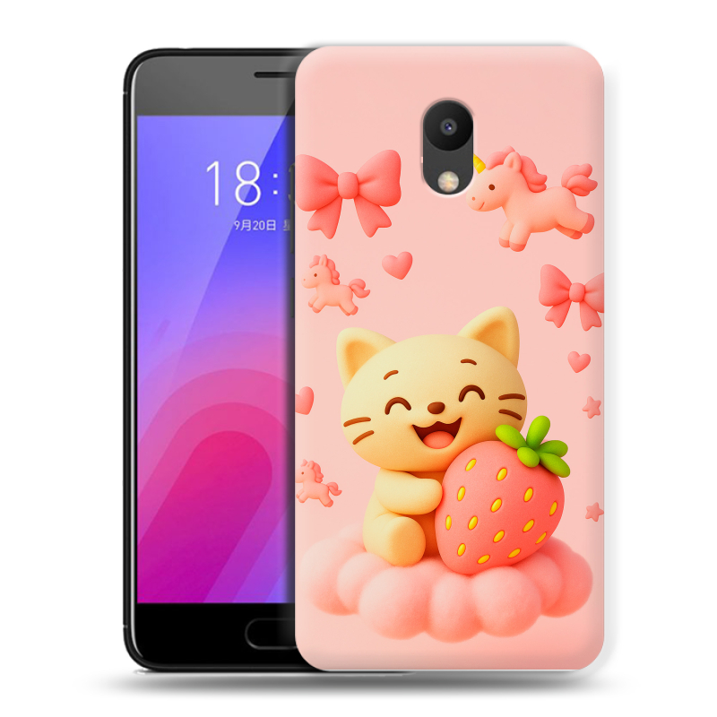 Пластиковый чехол на Meizu M6 с принтом для девочек Пластиковый чехол на Meizu M6 с принтом для девочек