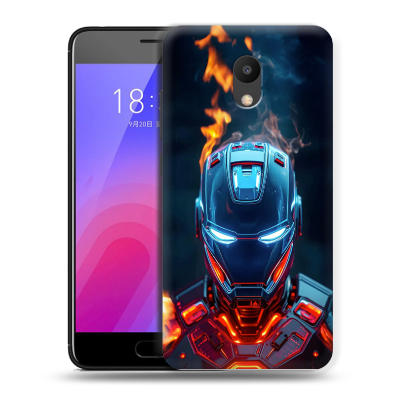 Пластиковый чехол на Meizu M6 с принтом IronMan Железный человек Пластиковый чехол на Meizu M6 с принтом IronMan Железный человек