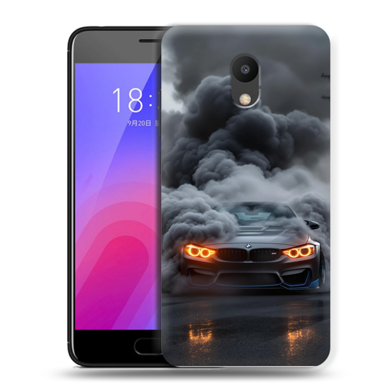 Пластиковый чехол на Meizu M6 с принтом BMW БМВ Пластиковый чехол на Meizu M6 с принтом BMW БМВ