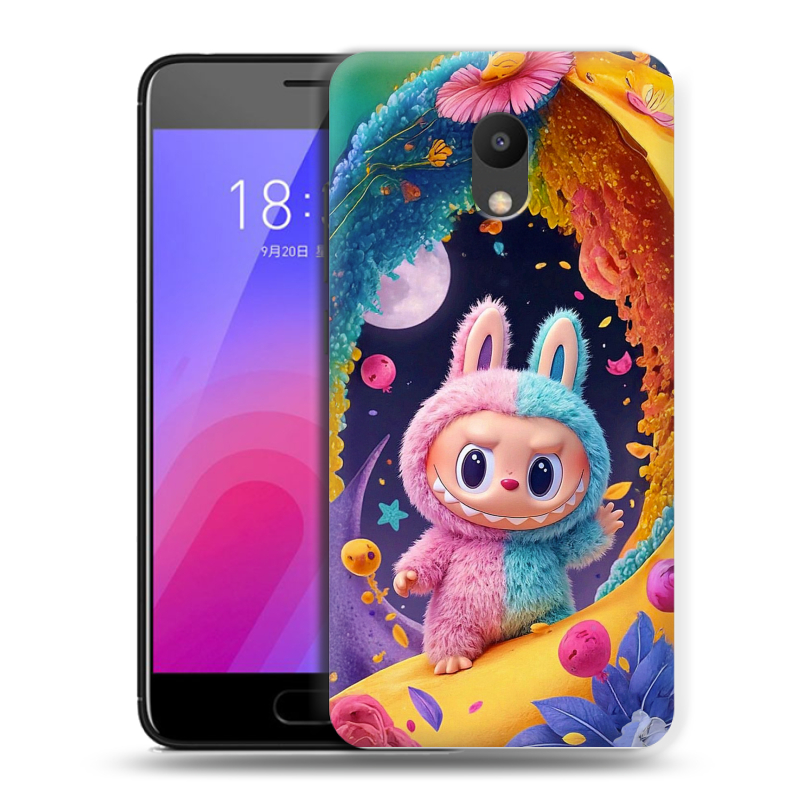 Пластиковый чехол на Meizu M6 с принтом Labubu Лабубу Пластиковый чехол на Meizu M6 с принтом Labubu Лабубу
