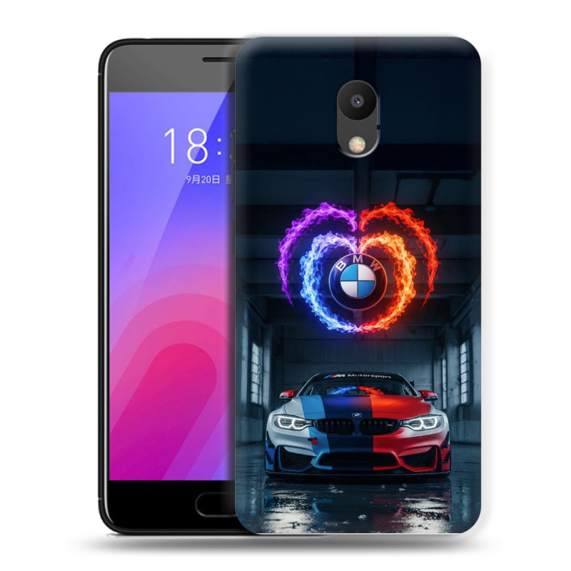 Пластиковый чехол на Meizu M6 с принтом BMW БМВ Пластиковый чехол на Meizu M6 с принтом BMW БМВ