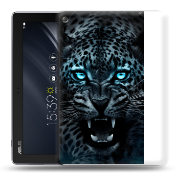 Силиконовый чехол на планшета ASUS ZenPad 10 Z301ML с принтом Темный леопард Силиконовый чехол на планшета ASUS ZenPad 10 Z301ML с принтом Темный леопард