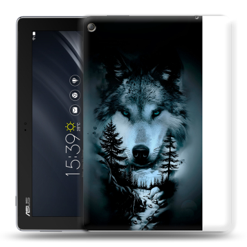 Силиконовый чехол на планшета ASUS ZenPad 10 Z301ML с принтом Лесной волк Силиконовый чехол на планшета ASUS ZenPad 10 Z301ML с принтом Лесной волк