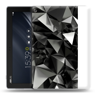 Силиконовый чехол на планшета ASUS ZenPad 10 Z301ML с принтом Черные кристаллы Силиконовый чехол на планшета ASUS ZenPad 10 Z301ML с принтом Черные кристаллы