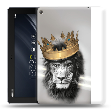 Силиконовый чехол на планшета ASUS ZenPad 10 Z301ML с принтом Лев с короной Силиконовый чехол на планшета ASUS ZenPad 10 Z301ML с принтом Лев с короной