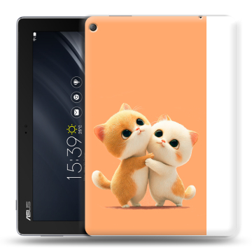 Силиконовый чехол на планшета ASUS ZenPad 10 Z301ML с принтом Милые котики Силиконовый чехол на планшета ASUS ZenPad 10 Z301ML с принтом Милые котики