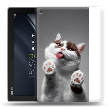 Силиконовый чехол на планшета ASUS ZenPad 10 Z301ML с принтом Коты Силиконовый чехол на планшета ASUS ZenPad 10 Z301ML с принтом Коты