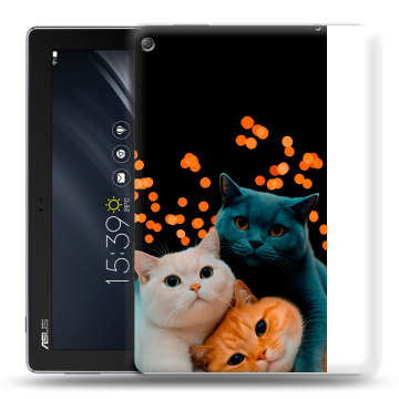 Силиконовый чехол на планшета ASUS ZenPad 10 Z301ML с принтом Кошки Силиконовый чехол на планшета ASUS ZenPad 10 Z301ML с принтом Кошки