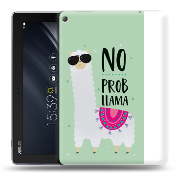Силиконовый чехол на планшета ASUS ZenPad 10 Z301ML с принтом Лама Силиконовый чехол на планшета ASUS ZenPad 10 Z301ML с принтом Лама