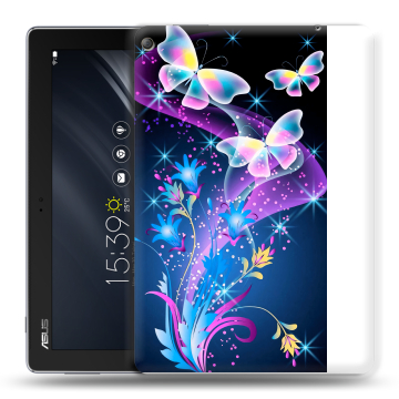 Силиконовый чехол на ASUS ZenPad 10 Z301ML с принтом Бабочки