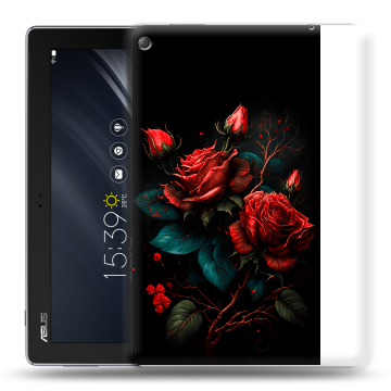 Силиконовый чехол на ASUS ZenPad 10 Z301ML с принтом Розы красные
