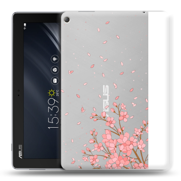 Силиконовый чехол на ASUS ZenPad 10 Z301ML с принтом Ветка сакуры