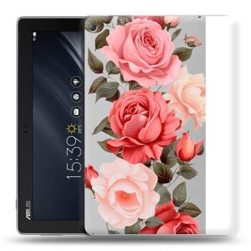 Силиконовый чехол на ASUS ZenPad 10 Z301ML с принтом Розы