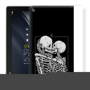 Силиконовый чехол на ASUS ZenPad 10 Z301ML с принтом Поцелуй скелетов