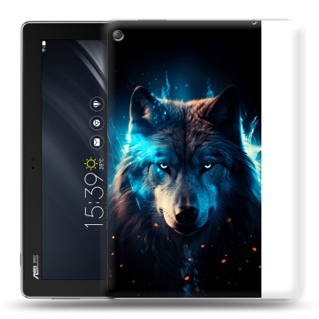 Силиконовый чехол на ASUS ZenPad 10 Z301ML с принтом Волк ночной