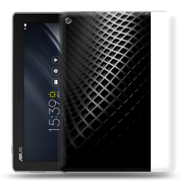 Силиконовый чехол на ASUS ZenPad 10 Z301ML с принтом Текстура металла