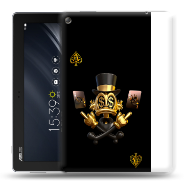 Силиконовый чехол на ASUS ZenPad 10 Z301ML с принтом Золотой скрудж макдак