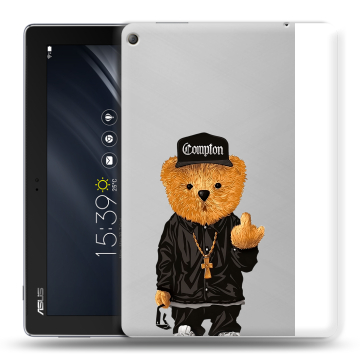Силиконовый чехол на ASUS ZenPad 10 Z301ML с принтом Плюшевый медведь