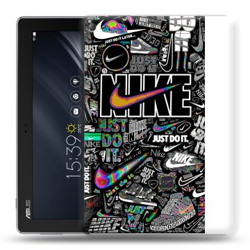 Силиконовый чехол на ASUS ZenPad 10 Z301ML с принтом Найк