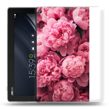 Силиконовый чехол на ASUS ZenPad 10 Z301ML с принтом цветы пионы