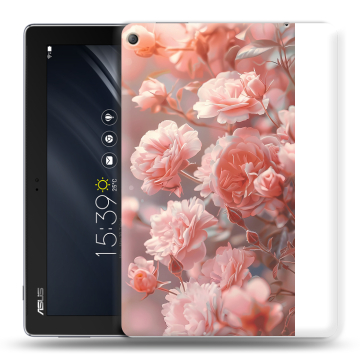Силиконовый чехол на ASUS ZenPad 10 Z301ML с принтом Розовые розы