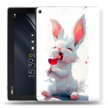 Силиконовый чехол на ASUS ZenPad 10 Z301ML с принтом кролик зайчик