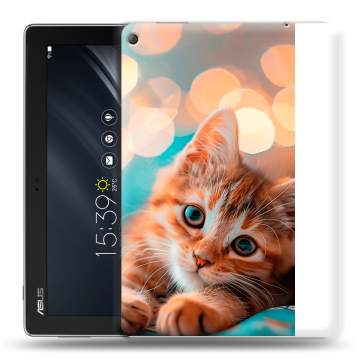 Силиконовый чехол на ASUS ZenPad 10 Z301ML с принтом котик