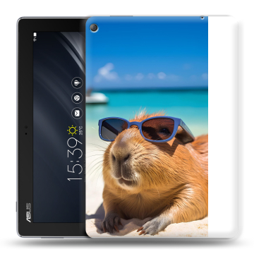 Силиконовый чехол на ASUS ZenPad 10 Z301ML с принтом Капибара