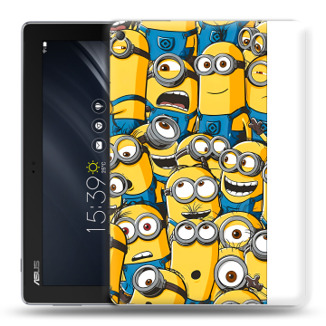 Силиконовый чехол на ASUS ZenPad 10 Z301ML с принтом Миньоны