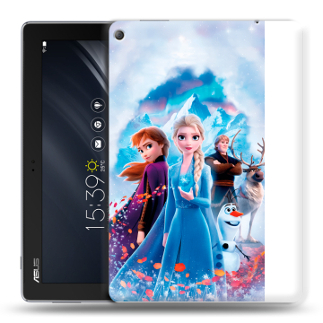Силиконовый чехол на ASUS ZenPad 10 Z301ML с принтом Холодное сердце Frozen