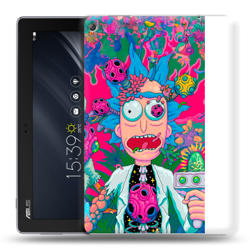 Силиконовый чехол на ASUS ZenPad 10 Z301ML с принтом Рик и Морти Rick Morty