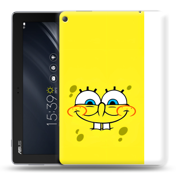 Силиконовый чехол на ASUS ZenPad 10 Z301ML с принтом спанчбоб спанч боб