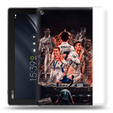 Силиконовый чехол на ASUS ZenPad 10 Z301ML с принтом Реал Роналдо Real Ronaldo