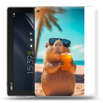 Силиконовый чехол на ASUS ZenPad 10 Z301ML с принтом Капибара
