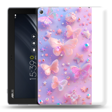 Силиконовый чехол на ASUS ZenPad 10 Z301ML с принтом Бабочки