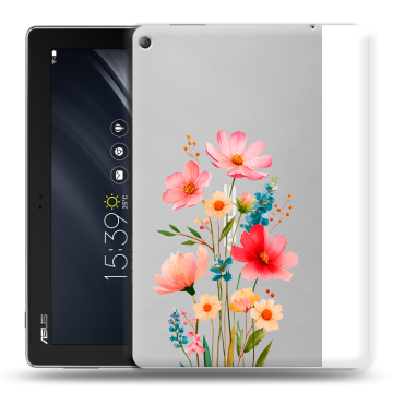 Силиконовый чехол на ASUS ZenPad 10 Z301ML с принтом Цветы