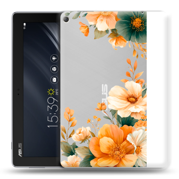 Силиконовый чехол на ASUS ZenPad 10 Z301ML с принтом Цветы принт
