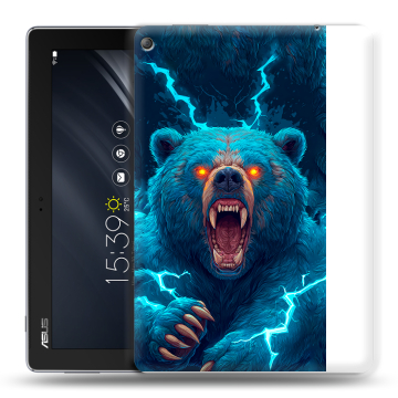 Силиконовый чехол на ASUS ZenPad 10 Z301ML с принтом Медведь