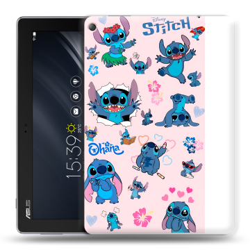 Силиконовый чехол на ASUS ZenPad 10 Z301ML с принтом Лило и Стич