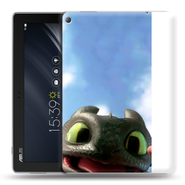 Силиконовый чехол на ASUS ZenPad 10 Z301ML с принтом Как приручить дракона