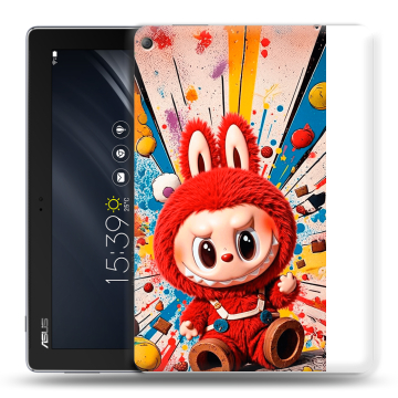 Силиконовый чехол на ASUS ZenPad 10 Z301ML с принтом Labubu Лабубу