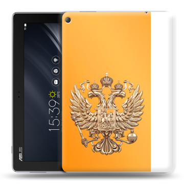 Силиконовый чехол на ASUS ZenPad 10 Z301ML с принтом Герб Флаг России