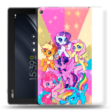 Силиконовый чехол на ASUS ZenPad 10 Z301ML с принтом My little pony Дружба чудо