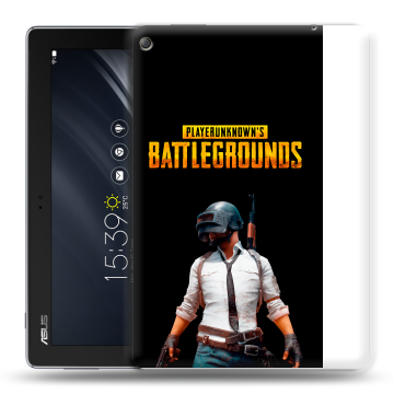 Силиконовый чехол на ASUS ZenPad 10 Z301ML с принтом PUGB ПАГБ
