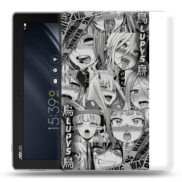 Силиконовый чехол на ASUS ZenPad 10 Z301ML с принтом Ahegao Ахегао Аниме