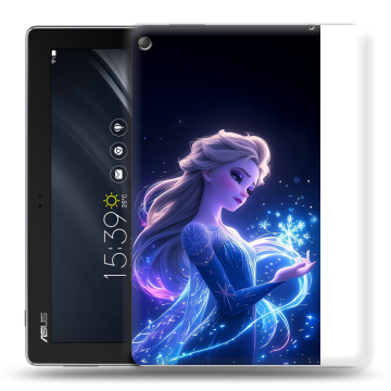 Силиконовый чехол на ASUS ZenPad 10 Z301ML с принтом Холодное сердце Frozen